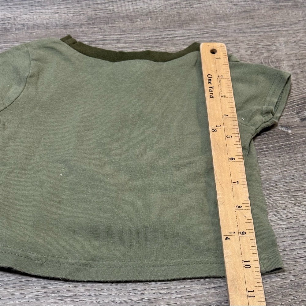 Vintage Mickey Mouse All star football green shirt tee Top 24m athletic - Picture 4 of 7